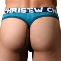 Andrew Christian Almost Naked Quick Dry Mesh Thong - Teal