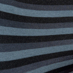 Slip Bikini Rayé Noir - Gris ES Collection