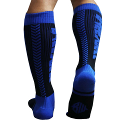 Breedwell Eternity Knee Socks - Blue - Black