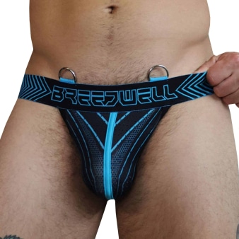 Jock Strap Futura Turquoise - Noir Breedwell