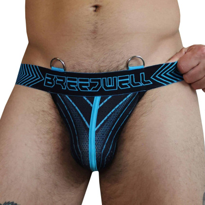 Jock Strap Futura Turquoise - Noir Breedwell