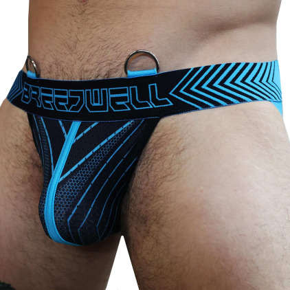 Jock Strap Futura Turquoise - Noir Breedwell
