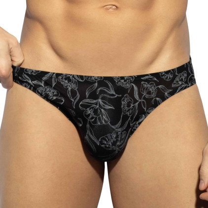 Slip Bikini Lingerie Noir ES Collection