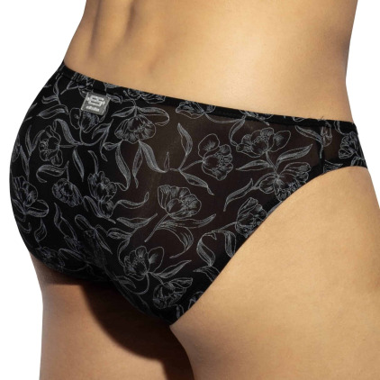 Slip Bikini Lingerie Noir ES Collection