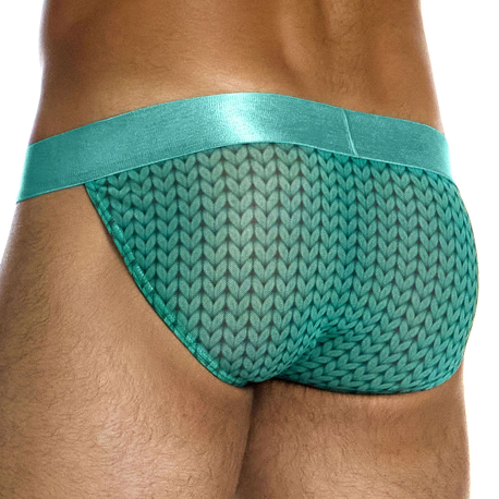Modus Vivendi Illusion Tanga Briefs - Green