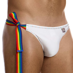 Modus Vivendi Pride Swim Thong - White