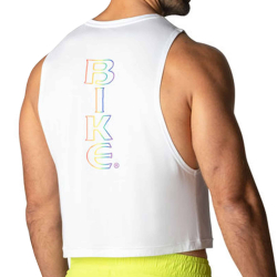 Débardeur Crop Pride Blanc Bike