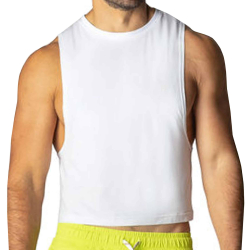 Débardeur Crop Pride Blanc Bike