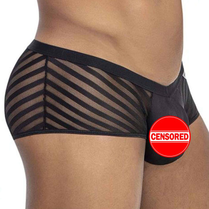 Shorty Résille Rayé Noir CandyMan