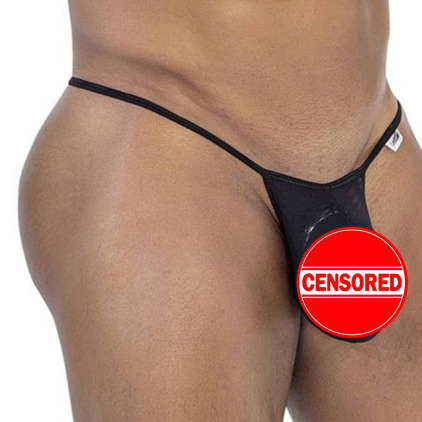 CandyMan Mesh G-String - Black