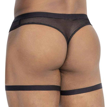 String Jarretière Mesh Noir CandyMan