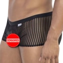 CandyMan Striped Mesh Trunks - Black