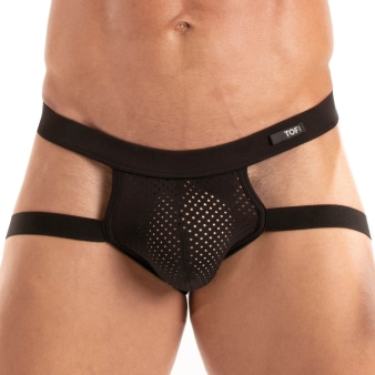 Jock Strap Tentation Microfibre Noir TOF Paris