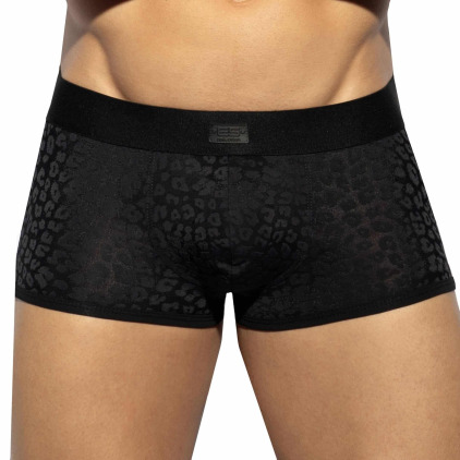 Boxer Court Léopard Noir ES Collection