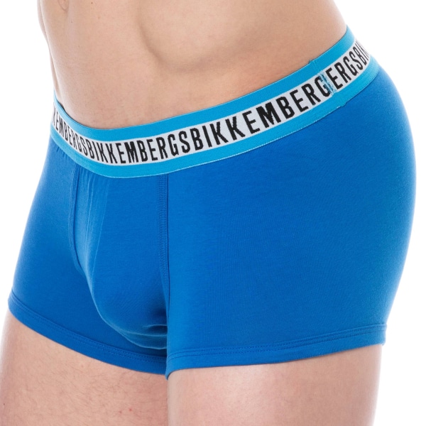 Bikkembergs 3-Pack Fashion Tape Cotton Boxer Briefs - Blue - Black - White