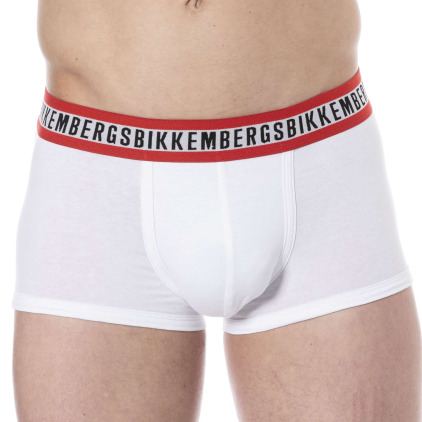 Lot de 3 Boxers Fashion Tape Coton Bleu - Noir - Blanc Bikkembergs