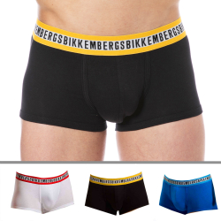 Bikkembergs 3-Pack Fashion Tape Cotton Boxer Briefs - Blue - Black - White