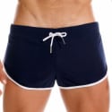 JOR Short de Bain Rétro Bleu Marine