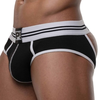 Pump! Round2 Bottomless Briefs - Black