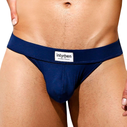 Slip Tanga Obscene Bleu Marine Intymen