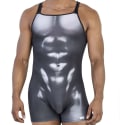 CandyMan Muscle Bodysuit - Black