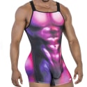 CandyMan Muscle Bodysuit - Magenta