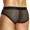 Modus Vivendi Striped Through Classic Briefs - Black - White