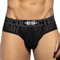 ES Collection C-Through Sexy Briefs - Black