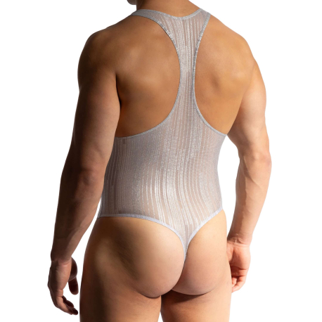 Manstore M2464 Body Thong - Silver