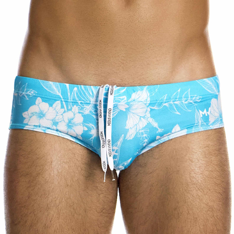 Modus Vivendi Floreale Classic Swim Briefs - Aqua
