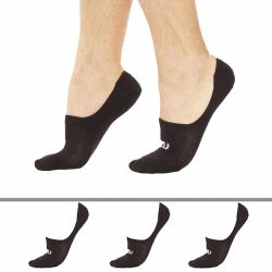 SKU 3-Pack No Show Socks - Black