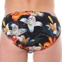 SKU Tropical Summer Microfiber Briefs - Black