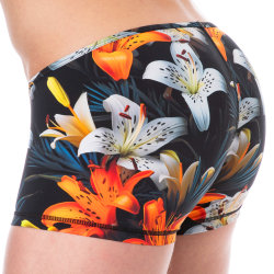 Boxer Court Microfibre Tropical Summer Noir SKU