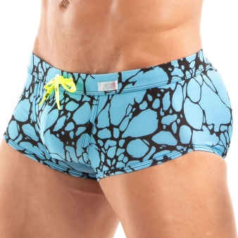 Boxer de Bain Imprimé Bleu TOF Paris