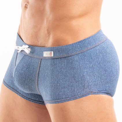 Boxer de Bain Denim Bleu TOF Paris