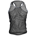 Andrew Christian Summer Mesh Tank Top - Black
