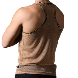 Débardeur Summer Mesh Sable Andrew Christian
