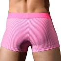 Andrew Christian Hamptons Swim Trunks - Fuchsia - White