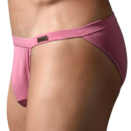 Andrew Christian Almost Naked "Sex" Bamboo Tanga Briefs - Pink