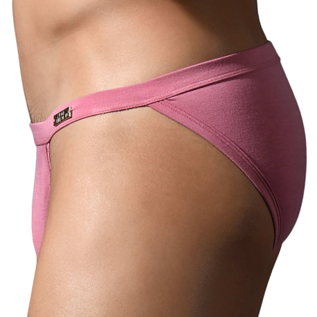 Andrew Christian Almost Naked "Sex" Bamboo Tanga Briefs - Pink