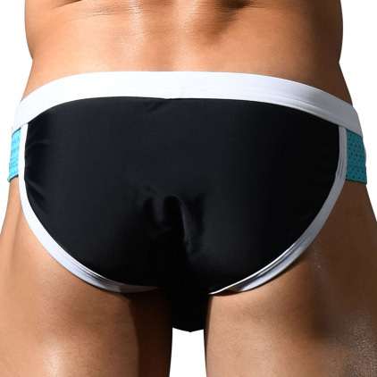 Slip de Bain Rétro Noir Andrew Christian