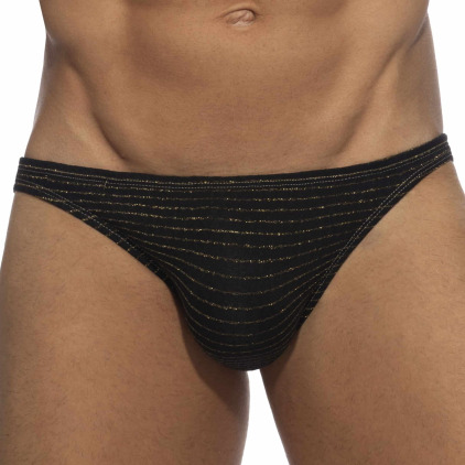 Slip de Bain Bikini Réversible Régal Noir Addicted