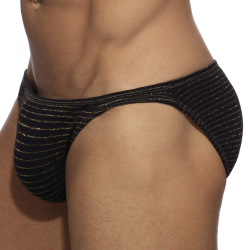 Slip de Bain Bikini Réversible Régal Noir Addicted