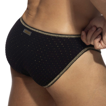 Slip de Bain Bikini Réversible Régal Noir Addicted