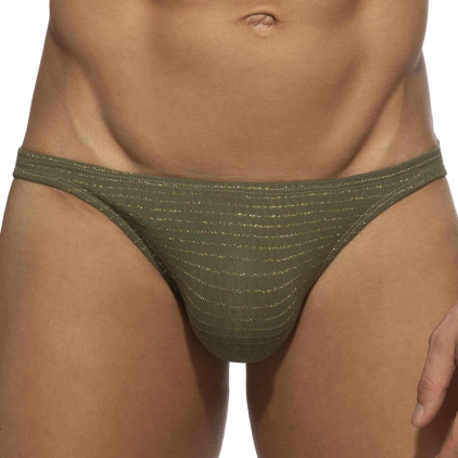 Slip de Bain Bikini Réversible Régal Kaki Addicted