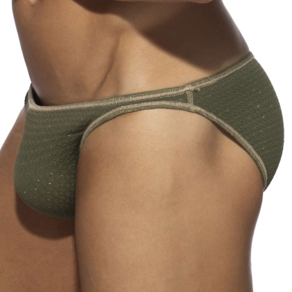 Slip de Bain Bikini Réversible Régal Kaki Addicted