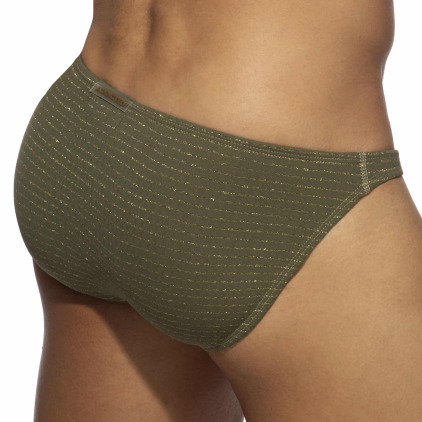 Slip de Bain Bikini Réversible Régal Kaki Addicted