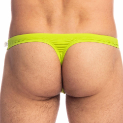 L'Homme invisible Teddy Swim Thong - Neon Green