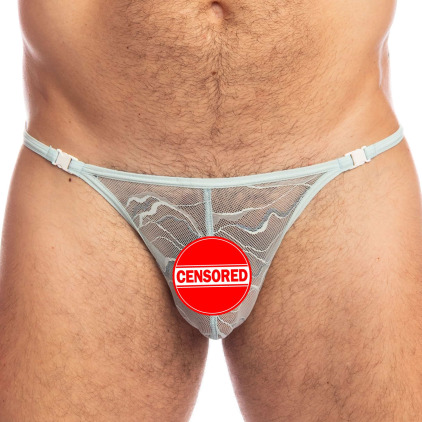 String Striptease Aqua Bleu Turquoise L'Homme Invisible