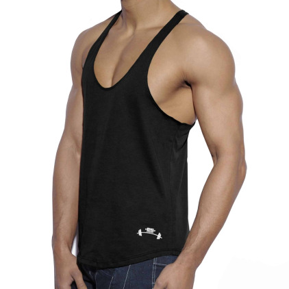 Débardeur Fitness Uni Noir ES Collection